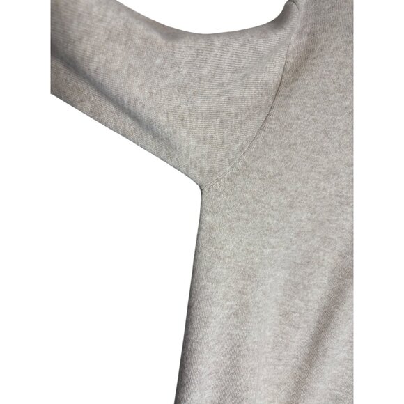 Brunello Cucinelli Brass Insert Soft 100% Cashmere Cream Sweater-sz Small - Picture 8 of 16